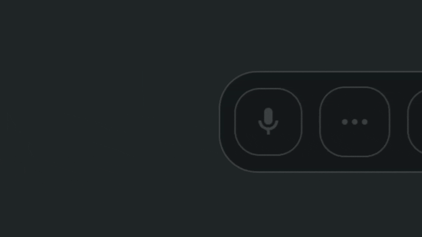 An animation showing the control tray interface